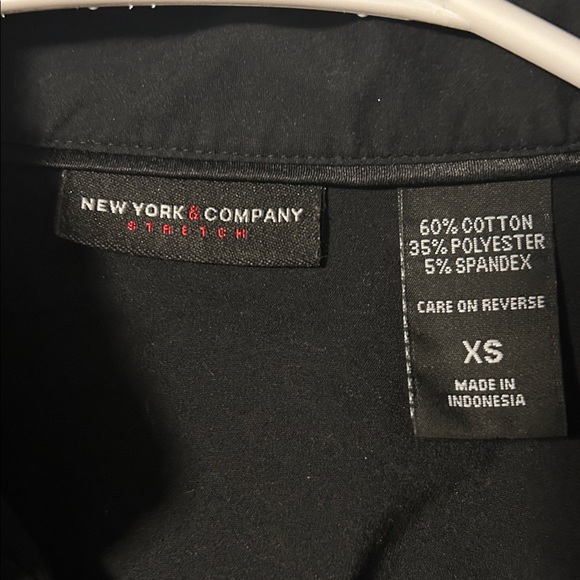 New York & Company Black Button Down Shirt - Picture 2 of 5